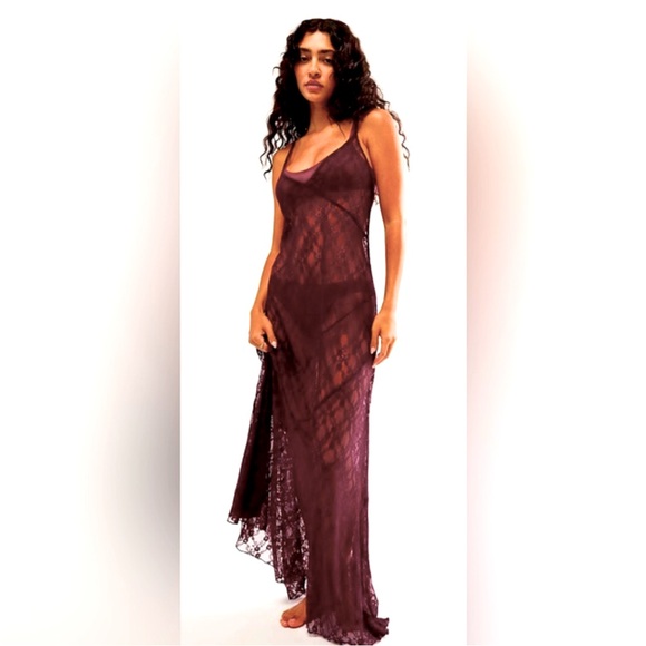 Free People Dresses & Skirts - Free People a Little Lace Maxi Slip NWT